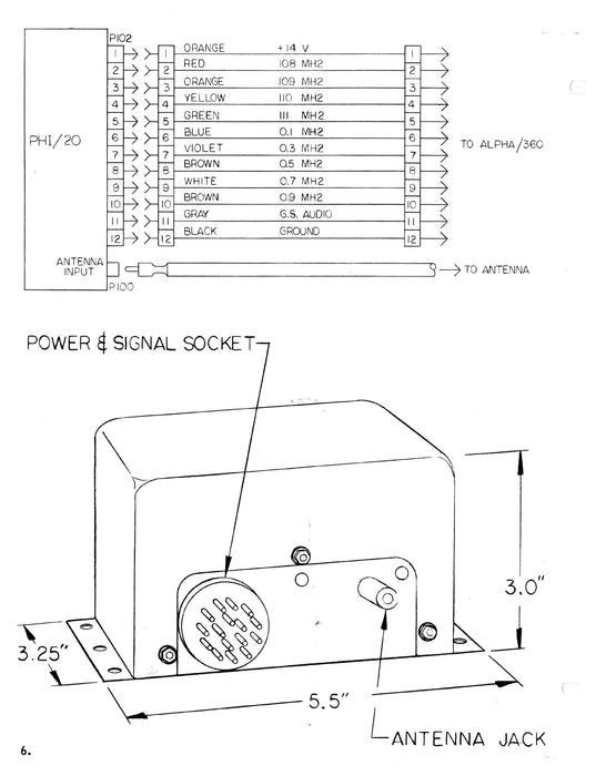 Genave PHI-20 Glide Slope Receiver Installation Manual