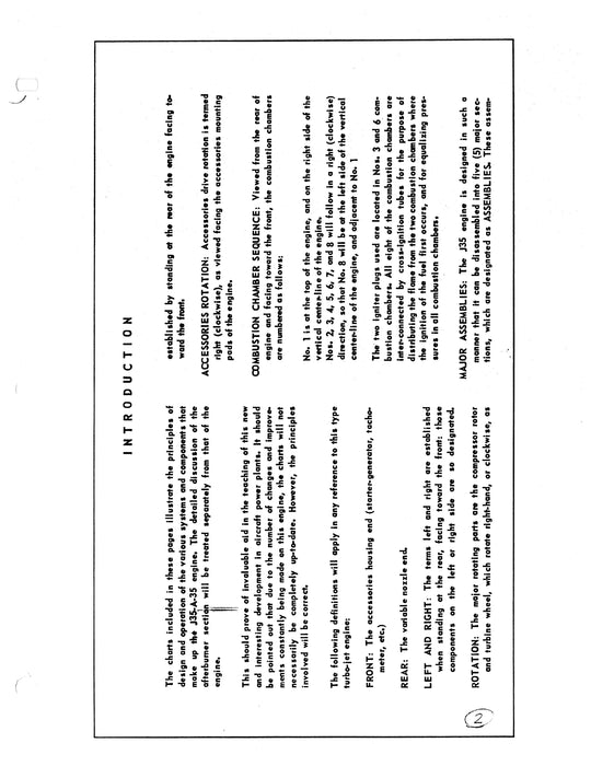 Allison Instructional Charts J35-A-35 Turbo Jet Engines 1953