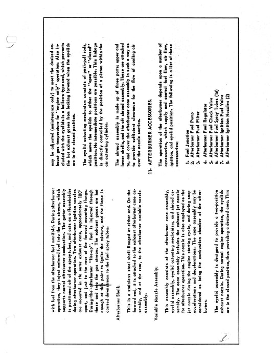 Allison Instructional Charts J35-A-35 Turbo Jet Engines 1953