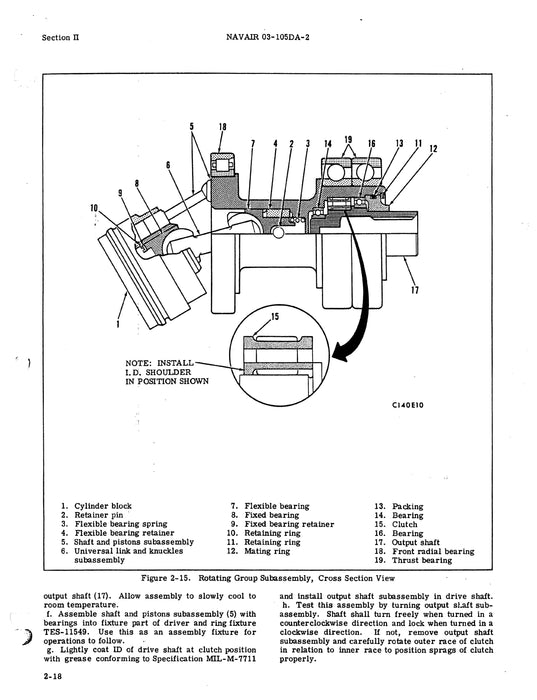 Vickers Hydraulic Engine Starter Assembly EA-1430-084-2A, B, C Overhaul Instructions 03-105DA-2