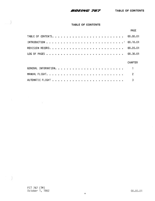 Boeing 767 Flight Crew Training Manual  FCT 767 (TM)