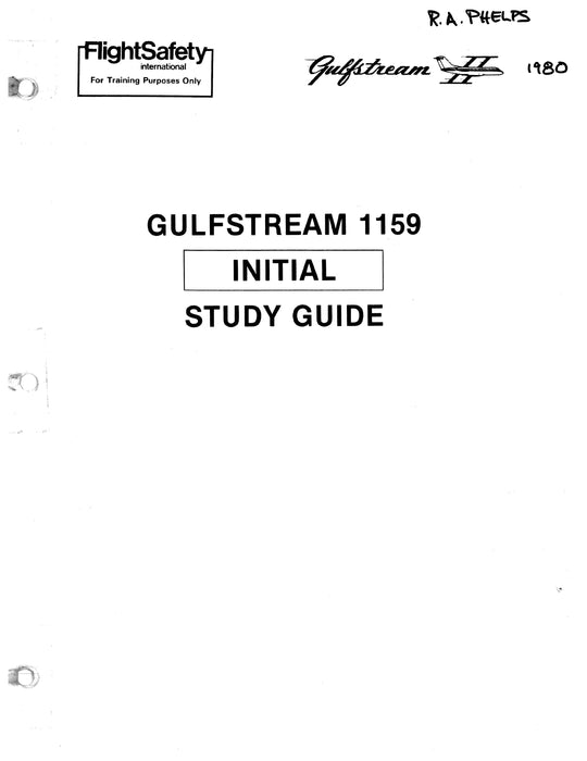 Grumman Gulfstream II 1159 FlightSafety Initial Study Guide