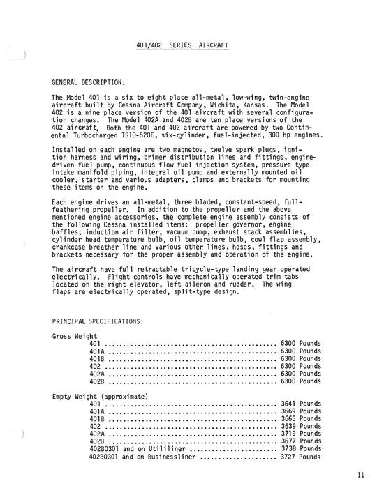 Cessna 400 Series Maintenance Training II Manual