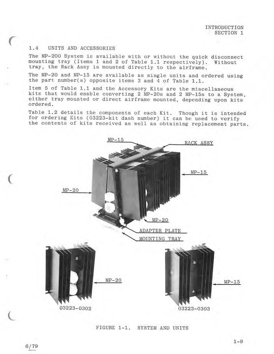 Narco MP-15, MP-20, MP-200 Voltage Converter Maintenance Manual 03223-0600