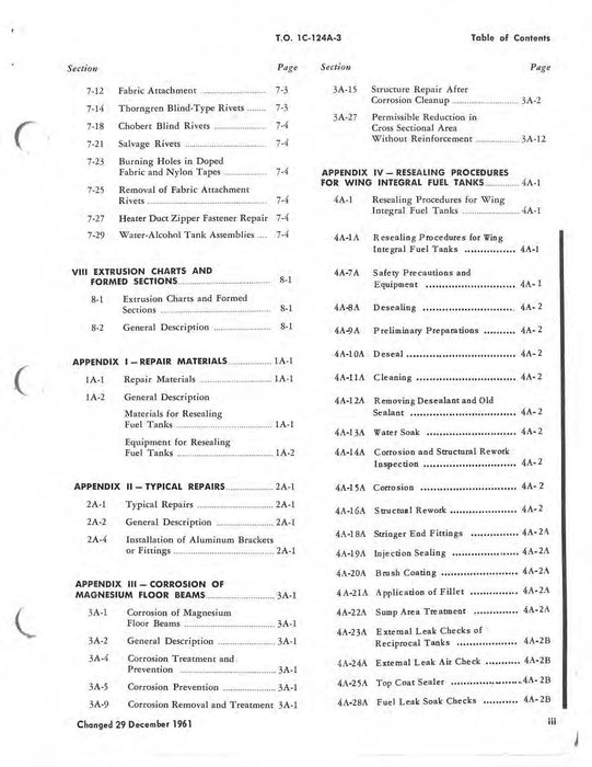 McDonnell Douglas C-124A And C-124C Structural Repair Instructions (1C-124A-2-3)