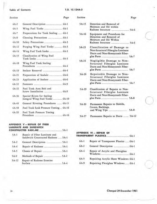 McDonnell Douglas C-124A And C-124C Structural Repair Instructions (1C-124A-2-3)