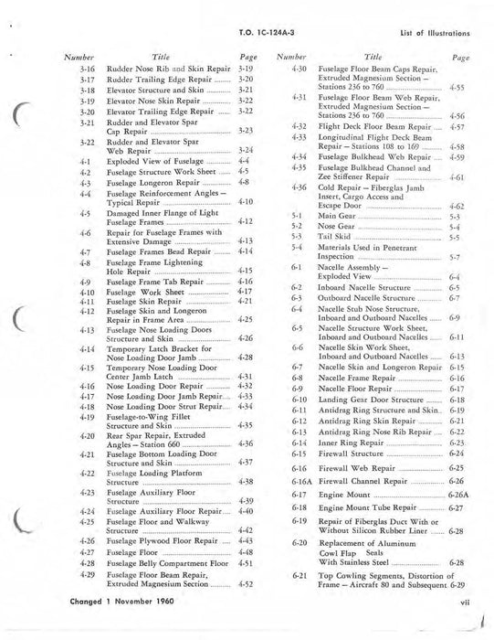 McDonnell Douglas C-124A And C-124C Structural Repair Instructions (1C-124A-2-3)