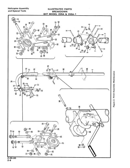 Bell Helicopter 205A-A-1 Illustrated Parts Breakdown