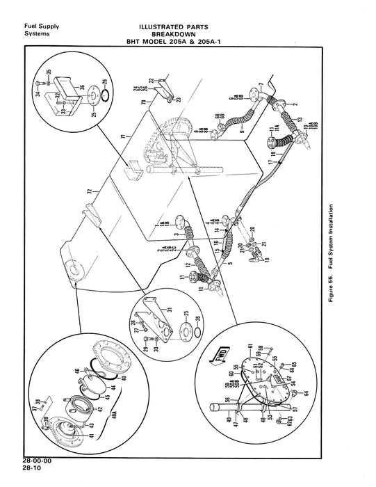 Bell Helicopter 205A-A-1 Illustrated Parts Breakdown