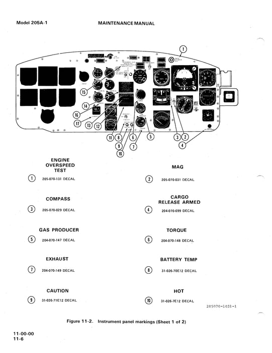 Bell Helicopter 205A-1 Maintenance Manual