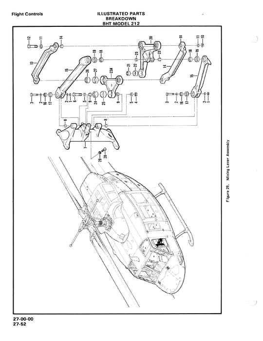 Bell Helicopter Model 212 1978 Illustrated Parts Breakdown