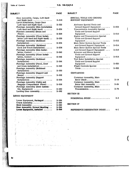 Bell Helicopter UH-1F 1964 Illustrated Parts Breakdown T.O. 1H-1(U)F-4