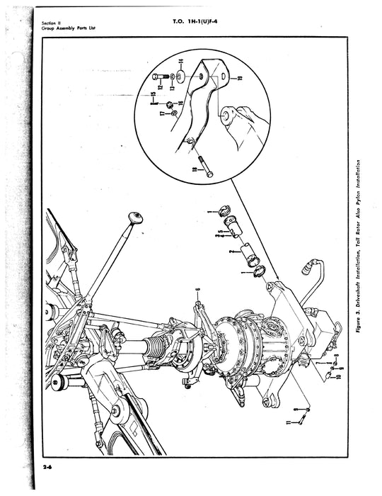 Bell Helicopter UH-1F 1964 Illustrated Parts Breakdown T.O. 1H-1(U)F-4