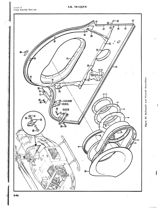 Bell Helicopter UH-1F 1964 Illustrated Parts Breakdown T.O. 1H-1(U)F-4