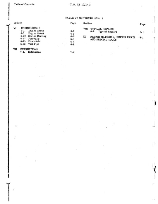 Bell Helicopter UH-1F 1964 Structural Repair Manual T.O. 1H-1(U)F-3