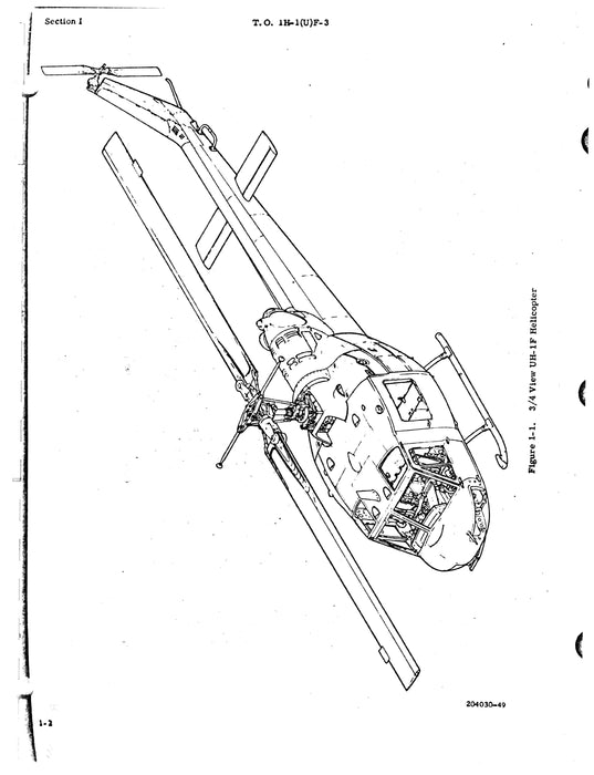 Bell Helicopter UH-1F 1964 Structural Repair Manual T.O. 1H-1(U)F-3