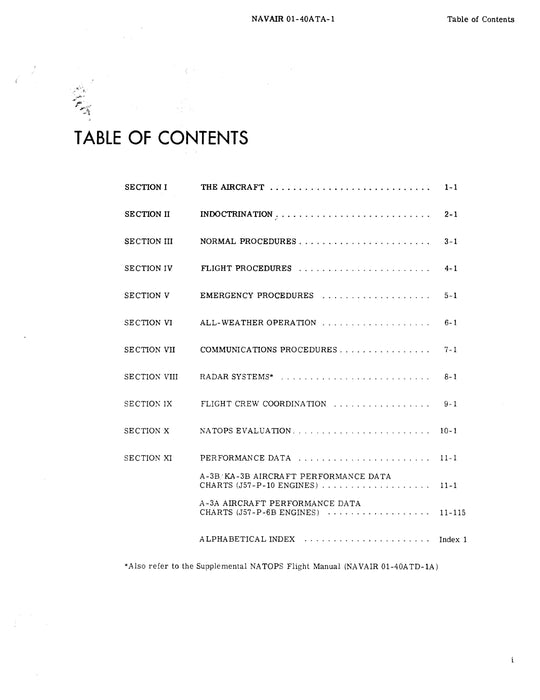 McDonnell Douglas A-3A, A-3B & KA-3B 1968 Flight Manual (01-40ATA-1)