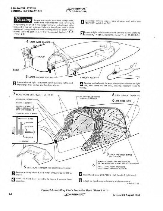 North American F-86H 1956 Organizational Maintenance Manual Armament Systems(1F-86H-2-8A)