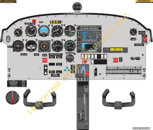 Aviation Training Graphics Piper PA28 Arrow Handheld Cockpit Poster ...