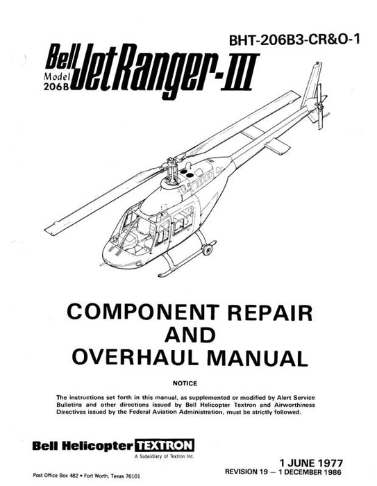 Bell Helicopter 206B 1977 Component Repair and Overhaul Manual