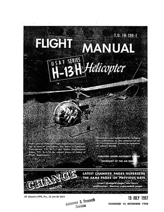 Bell Helicopter H-13H 1957 Flight Manual