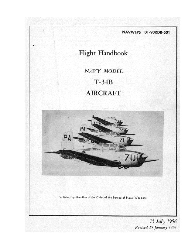 Beech T-34B-C Flight Manual (01-90KDB-1) — Essco Aircraft